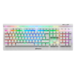 TECLADO GAMING RGB SHARKOON SKILLER SGK3 MECÁNICO ALÁMBRICO USB INGLÉS SWITCH AZUL 4044951032174