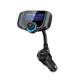 SOPORTE DE CELULAR ARGOM PARA AUTO BT MANOS LIBRES KIT T4 CON PANTALLA Y CARGA RAPIDA ARG-AC-0348BK