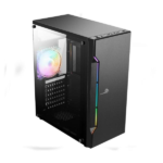 CASE GAMING  X-LION NE-386 E010-159TEMPERED  GLASS SIDE PANEL BLACK USB 2.0*2 + USB 3.0*1+HD AUDIO+RGB STRIP - Image 2